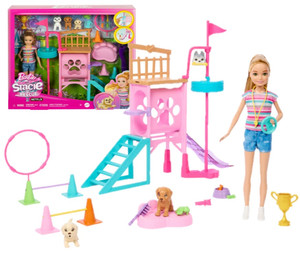 Barbie And Stacie To The Rescue Puppy Playground Playset HRM10 3+