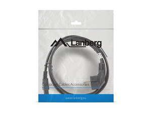 Lanberg Notebook Power Cable EU (MIKI) IEC 7/7 - IEC 320 C5 1.8M VDE, black