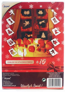 Christmas Window Decoration Templates 10pcs