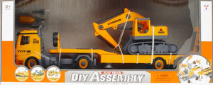DIY Assembly Flat Truck with Accessories, Light & Sound 3+