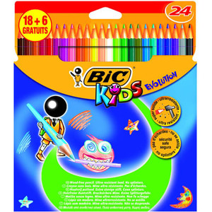 BIC Kids Colour Pencils Evolution 24pcs