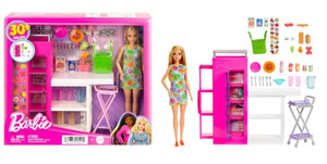 Barbie Doll And Ultimate Pantry Playset, Barbie Kitchen Add-On HJV38 3+