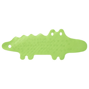 PATRULL Bathtub mat, crocodile green, 33x90 cm