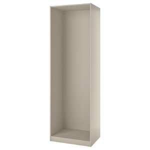 PAX Wardrobe frame, beige, 75x58x236 cm