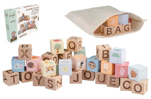 Joueco Alphabet Blocks with Bag The Wildies Family 12m+
