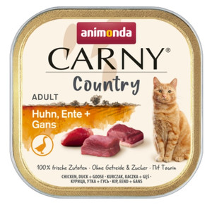 Animonda Carny Country Adult Chicken, Duck & Goose Cat Food 100g