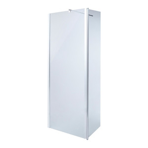 Cooke & Lewis Shower Walk-in Panel Onega 80+45cm, chrome/transparent