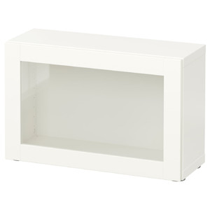 BESTÅ Shelf unit with glass door, Sindvik white, 60x20x38 cm