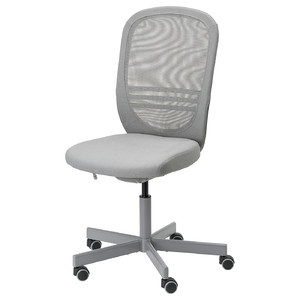 FLINTAN Office chair, Diseröd grey