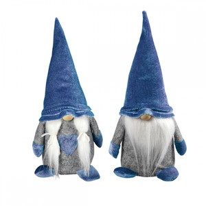 Christmas Elf Dwarf Gnome Santa 24cm, 1pc, blue, assorted