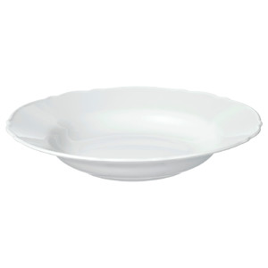 UPPLAGA Deep plate, white, 26 cm