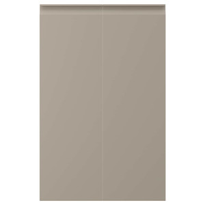 UPPLÖV 2-p door f corner base cabinet set, right-hand/matt dark beige, 25x80 cm