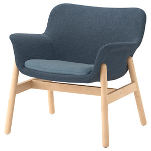 VEDBO Armchair, Gunnared blue