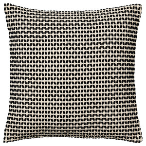 KUSTFLY Cushion cover, beige/black, 50x50 cm