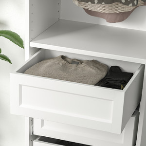 KOMPLEMENT Drawer with framed front, white, 50x35 cm