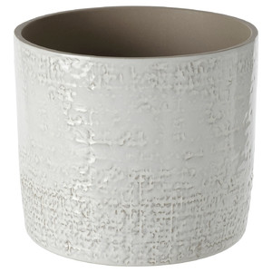 CHIAFRÖN Plant pot, in/outdoor white, 15 cm