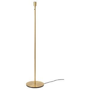 SKAFTET Floor lamp base, brass-colour