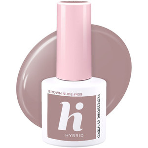Hi Hybrid Nail Polish - No.409 Brown Nude 5ml