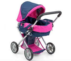 Milly Mally Doll's Pram Alice Prestige Navy 3+