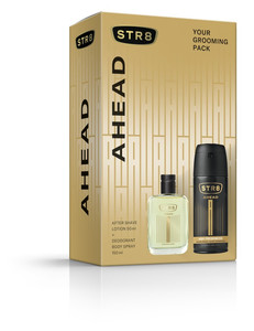 STR8 Gift Set for Men Ahead - After Shave Lotion & Deo Spray