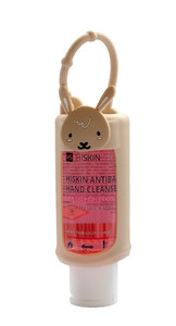 HISKIN Antibac Hand Cleanser+ Antibio Hand Hel Raspberry Scent - Bunny (Bottle 75ml+Packaging)