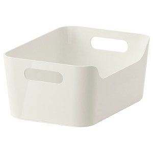 VARIERA Box, high-gloss white, 24x17 cm