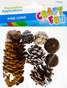 Craft Decoration Set with Pine Cones 7pcs