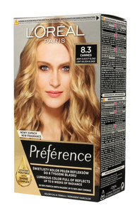 L'Oréal Hair Dye Recital Préférence X Cannes 8.3 Bright Blond Gold