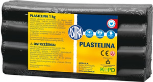 Plasticine 1kg, black