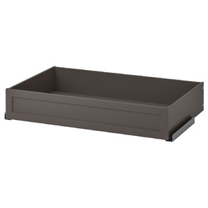 KOMPLEMENT Drawer with framed front, dark grey, 100x58 cm