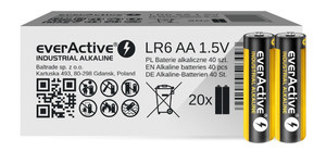 EverActive Rial Industrial Alkaline LR6/AA Batteries 40 Pack