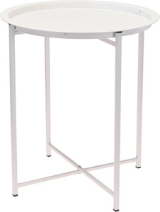 Side Table Bedside Table Lait, white