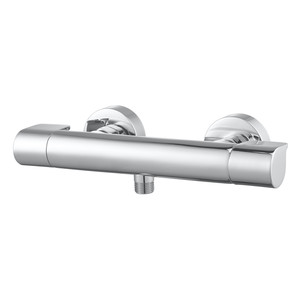GoodHome Shower Mixer Tap Thermostatic Cavally, silver