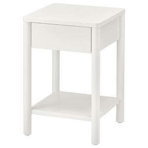 TONSTAD Bedside table, off-white, 40x40x59 cm