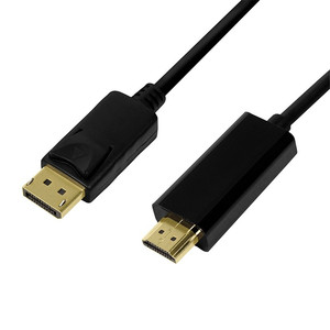 LogiLink DisplayPort Cable 1.2 to HDMI 1.4 1 m, black
