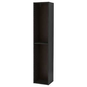 METOD High cabinet frame, black, 40x37x200 cm