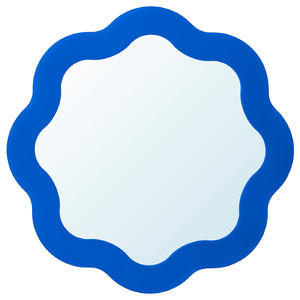 PRUNKHALLON Mirror, blue, 40 cm