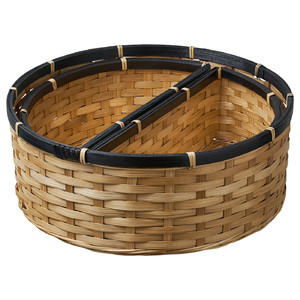 SNÖPLOG Basket, set of 3, bamboo