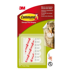 3M Command Poster Strips, Pack of 12