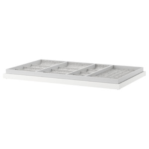 KOMPLEMENT Pull-out tray with insert, white, 100x58 cm