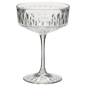 SÄLLSKAPLIG Glass, clear glass, patterned, 21 cl