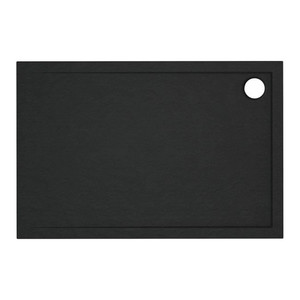 Acrylic Shower Tray Alta 80 x 120 x 4.5 cm, black
