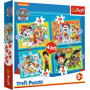 Trefl Children's Puzzle Paw Patrol 4in1 3+