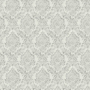 GoodHome Vinyl Wallpaper on Fleece Kamie, white/silver