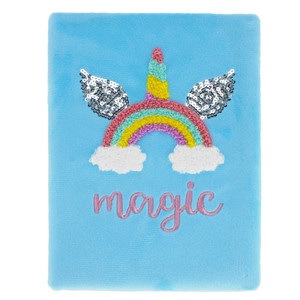 Plush Notebook Magic Unicorn