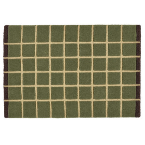 POSTKONTOR Door mat, indoor, green, 40x60 cm