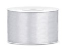 Satin Ribbon 25m 38mm, silver