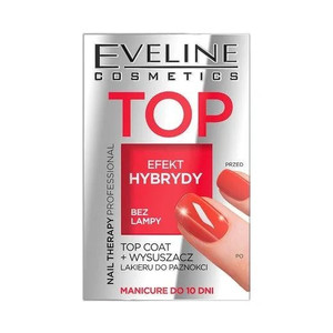 Eveline Nail Therapy Top Coat + Hybrid Effect Without Lamp 5ml