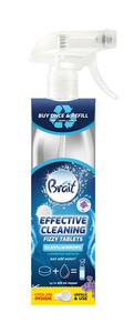 Brait Effective Cleaning Starter - Bottle & 2 Fizzy Tablets - Windows & Mirrors
