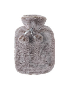 Hot Water Bottle Furry, grey